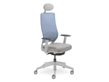ARCUS 241 BO HO - Swivel office chair with 5-Spoke base with headrest by LD Seating - view 2